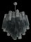 Lámpara de araña "Tronchi" de cristal de Murano gris de Murano, Imagen 1