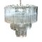 Lámpara de araña "Tronchi" de cristal de Murano transparente, Imagen 3