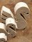 Minimalist Style Travertine Ornaments with Three Swans from Mannelli Fratelli, Set of 3 9