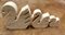 Minimalist Style Travertine Ornaments with Three Swans from Mannelli Fratelli, Set of 3, Image 3