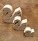 Minimalist Style Travertine Ornaments with Three Swans from Mannelli Fratelli, Set of 3 4
