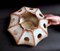 Italienische Skulptur Vase aus glasierter Keramik von Roberto Rigon für Bertoncello 15