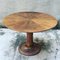 Table Ronde en Noyer Massif et Laiton, 1950s 2