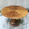 Round Table in Solid Walnut and Brass, 1950s 3