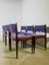 Wooden and Fabric Dining Chairs, 1960s, Set of 6, Image 7