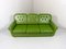 Apple-Green Vinyl Sofa with Reversible Pillows, 1960s 18