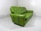 Apple-Green Vinyl Sofa with Reversible Pillows, 1960s 5