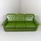 Apple-Green Vinyl Sofa with Reversible Pillows, 1960s, Image 1