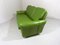 Apple-Green Vinyl Sofa with Reversible Pillows, 1960s, Image 7