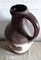 German Ceramic Vase in Brown Tones with Stylized Floral Motif from Bay Keramik, 1970s 2