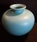 German Bulbous Ceramic Vase in Turquoise Glaze from Carstens Tönnieshof, 1950s 1