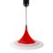 Red Acrylic Witchs Hat Ceiling Lamp, Image 1