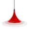 Lámpara de techo Witchs Hat de acrílico rojo, Imagen 5