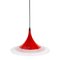 Lámpara de techo Witchs Hat de acrílico rojo, Imagen 3