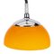 Space Age Orange and Chrome Pendant Lamp 3