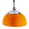 Space Age Orange and Chrome Pendant Lamp 5