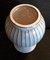 German Beige Ceramic Vase with Turquoise Decor from Scheurich, 1970s 3