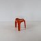 Space Age Vintage Red Stool by Alexander Begge for Casala, Image 4