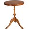 Neoclassical Hand Carved Blond Walnut Oval Side Table, 1920s, Image 1