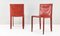 Italian Modern Leather Piuma Chairs by Studio Kronos for Cattelan, 1990s, Set of 2 3