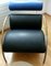 Black and Blue Zyklus Leather Armchair with Headrest by Peter Maly for Cor 4
