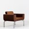 Italian Brown Leather Lounge Chairs, 1970s, Set of 2, Image 13
