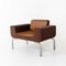 Italian Brown Leather Lounge Chairs, 1970s, Set of 2, Image 11
