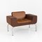 Italian Brown Leather Lounge Chairs, 1970s, Set of 2, Image 9