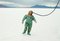 Andy Ryan, Man in Diving Suit on Salt Flats, Photograph, Image 1