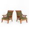 Scandinavian Wood Sled Shape Armchairs, 1900s, Set of 2 1