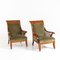 Scandinavian Wood Sled Shape Armchairs, 1900s, Set of 2 3