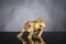 Italian Opaque Gold Ceramic Wall Street Bull Sculpture from VGnewtrend 1