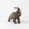 Terracotta Elephants in Silver Copper, Set of 3 32