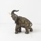 Terracotta Elephants in Silver Copper, Set of 3 36