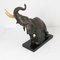 Terracotta Elephants in Silver Copper, Set of 3, Image 9