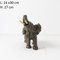 Terracotta Elephants in Silver Copper, Set of 3 38