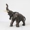 Éléphants en Terracotta et Cuivre Argenté, Set de 3 19