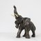 Terracotta Elephants in Silver Copper, Set of 3 20