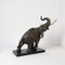 Éléphants en Terracotta et Cuivre Argenté, Set de 3 13