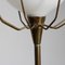 Lampadaire en Laiton et Verre, 1950s 10