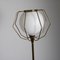 Lampadaire en Laiton et Verre, 1950s 12