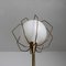 Stehlampe aus Messing & Glas, 1950er 4