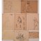 Schizzi, XIX secolo, Matita su carta, set di 8, Immagine 2