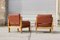 Elm and Leather S15 Armchairs by Pierre Chapo, France, 1960s, Set of 2 7