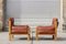 Elm and Leather S15 Armchairs by Pierre Chapo, France, 1960s, Set of 2 10