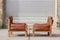 Elm and Leather S15 Armchairs by Pierre Chapo, France, 1960s, Set of 2, Image 10