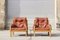 Elm and Leather S15 Armchairs by Pierre Chapo, France, 1960s, Set of 2 6