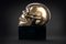 Sculpture Teschio Foglia Oro Anticata par VG Design and Laboratory Department 8