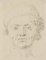 Portraitstudie eines Mannes mit Mütze, 1780, Bleistift 1