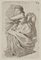 J. Schadow, Jeune Femme Assise, 1784, Gravure à l'Eau-Forte 1